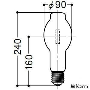 岩崎電気 高圧ナトリウムランプ ≪FECサンルクスエース≫ 110W 透明形 E39口金 NH110LS｜dendenichiba｜02