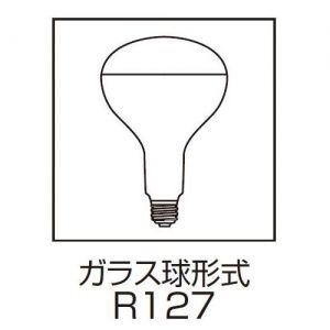 岩崎電気 ケース販売 10個セット アイ R形赤外線電球 110V 125W E26口金 IR100/110V125WRH_setの画像