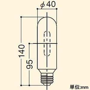 イワサキ セラミックメタルハライドランプ セラルクス 150W 電球色 拡散形 E26口金 MT150FCE-LW/S-2の画像