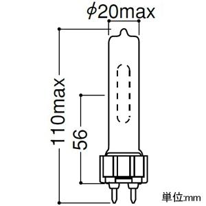 岩崎電気 セラミックメタルハライドランプ ≪セラルクスT≫ 150W 透明形 温白色 G12口金 MT150CE-WW/G12-2｜dendenichiba｜02