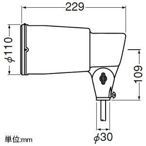 岩崎電気 アイランプホルダ HS形 屋外・屋内用 口金E39 口出線1800mm付