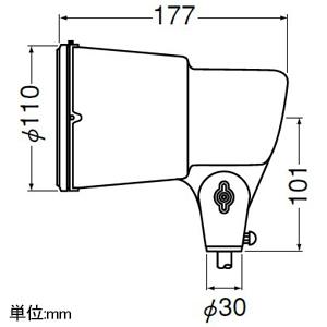 岩崎電気 アイランプホルダ S形 屋外・屋内用 口金E39 口出線200mm付