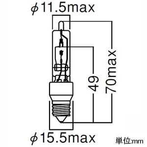 岩崎電気 ハロゲン電球 ≪アイ ハロゲンランプ≫ 110V用 75W 片口金形