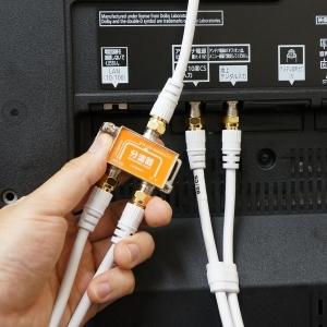 ホーリック アンテナ分波器 ケーブル2本付属 50cm HAT-SP873|dendenichiba|04