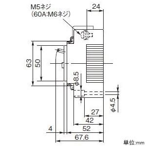 Panasonic（パナソニック） 漏電ブレーカ BJW-60N型 3P2E 60A 100mA