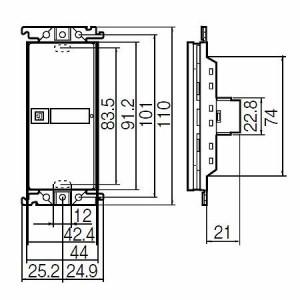 Panasonic（パナソニック） コスモシリーズワイド21 「入」「切」表示