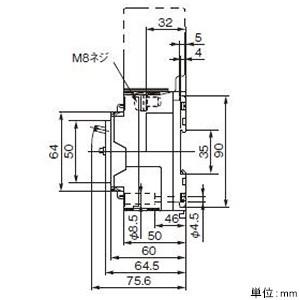 漏電ブレーカ BKW-100型 JIS協約形 2P2E 60A 30mA O.C付 盤用 【建築】 BKW26031K