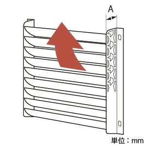 Panasonic（パナソニック） 室外機吹出グリル 横方向吹出し