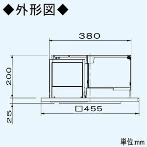 パナソニック 天井埋込形空気清浄機 適用床面積20畳 単相100V 埋込寸法390mm角 センサー付 F-PML40｜dendenichiba｜03