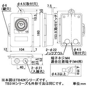 Panasonic（パナソニック） 24時間式タイムスイッチ ボックス型 防雨型