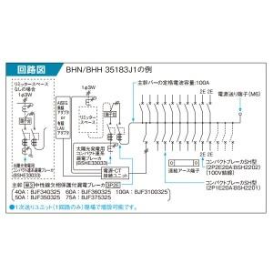 HEMS対応住宅分電盤 LAN通信型 太陽光発電システム対応 1次送り連系タイプ リミッタースペース付 主幹容量40A BHH35143J1 【代引】