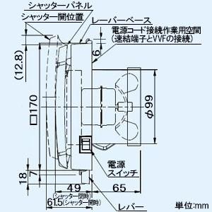 Panasonic パナソニック パイプファン 給気専用形 エアテクトシリーズ 