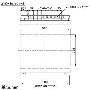 パナソニック 住宅分電盤 リミッタースペース付 16回路+3回路スペース