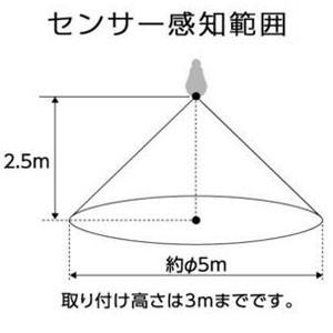 ルミナス ケース販売 6個セット LED電球 人感センサータイプ 直下重視タイプ 電球色 40W形相当 全光束502lm E26口金 LVA40L-HS_set｜dendenichiba｜02