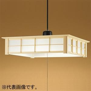 オーデリック LED和風ペンダントライト 〜8畳用 電球色〜昼光色 Bluetooth®調光・調色 紐スイッチ付 OP252363BR ...