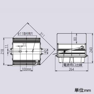 日立 高天井用LED器具 特殊環境対応 防湿・防雨形 粉じん対応 水銀ランプ400クラス 初期照度補正形 広角 昼白色 WFMTE17AMN-J14B_1