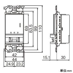 パナソニック　WTA14119W(本体３個) 楽天市場】Panasonic/パナソニック WTA14119Wアドバンスシリーズ 壁
