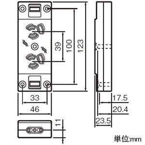 パナソニック 接地15A露出抜け止めダブルコンセント 仮設用 フル端子 ホワイト   WK1562SW｜dendenichiba｜02