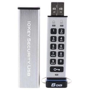 ELECOM セキュリティUSBメモリ 10Key Security USB USB3.0対応 8GB HUD-PUTK308GA1
