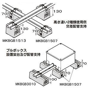 ネグロス電工 屋上露出配管用ブロック デーワンブロック H100タイプ