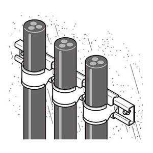 ネグロス電工 ダクターチャンネル用ケーブル支持金具 ルーパーサドル