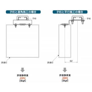 ネグロス電工 子桁用誘導灯取付金具 SR・QRタイプ共通 SNQRYD1 : 電材