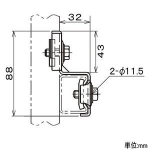 ネグロス電工 連結金具 ワールドダクター D1・2兼用タイプ 溶融亜鉛
