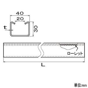 ネグロス電工 メーカー直送品/代引き不可 ダクターチャンネル ワールド