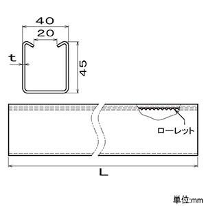 ネグロス電工 メーカー直送品/代引き不可 ダクターチャンネル ワールド