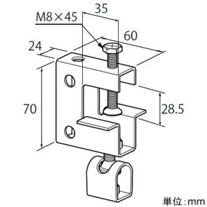 日栄インテック 吊金具 NHB-X 3D 適合吊ボルトW3/8 101201443211010
