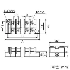 春日電機 組端子台 標準形 セルフアップタイプ 極数6 端子ねじM3.5×8