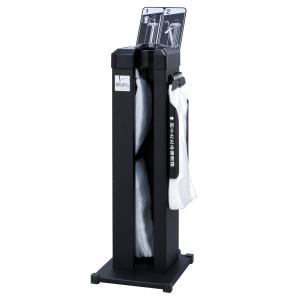 ◇傘ぽん KP99 スリム ① 新倉計量器 傘ぽん スリムタイプ ホルダー付 ブラック KP99BKS : 電材