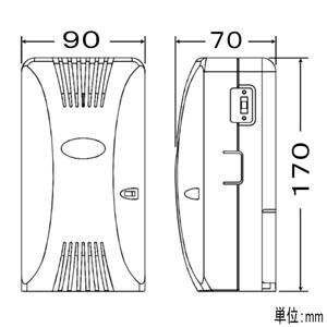 オーニット 室内用オゾン脱臭機 爽やかイオンプラス 10畳用 4W 1.0