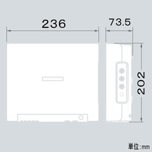 オーニット 室内用オゾン脱臭機 エアフィーノ 12〜60畳用 据置・壁掛対応 6W 10〜50mg/h 5段階切替 コード長3m ジェットブラック VS-50SBの画像