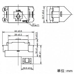Panasonic パナソニック 埋込型J-J型情報モジュラジャック CAT6 Panasonic パナソニック 埋込型J-J型情報モジュラジャック CAT6