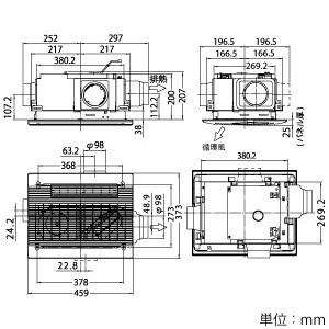 MAX 浴室暖房・換気・乾燥機 ドライファン 2室換気タイプ 集合 MAX 浴室暖房・換気・乾燥機 ドライファン 2室換気タイプ 集合