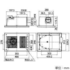 MAX 浴室暖房・換気・乾燥機 ドライファン 1室換気タイプ 浴室天井埋込