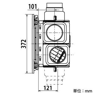 三菱 バス乾燥・暖房・換気システム 3部屋用 単相200V電源 接続 三菱 バス乾燥・暖房・換気システム 3部屋用 単相200V電源 接続