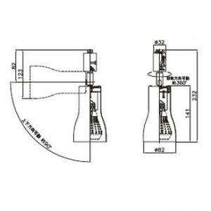 ホタルクス(NEC) 配線ダクト用スポットライト E26口金 ブラック LED電球専用(ランプ別売) XW-LE26101-K｜dendenichiba｜02