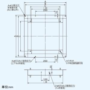 日本キヤリア(東芝) 薄壁取付枠 ウェザーカバー用 インテリア有