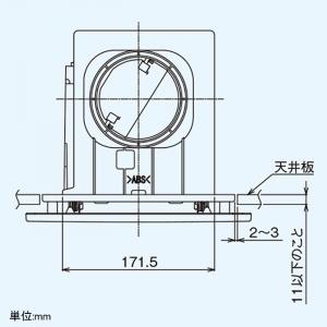 日本キヤリア(東芝) ダクト用換気扇 ルーバーセットタイプ 低 日本キヤリア(東芝) ダクト用換気扇 ルーバーセットタイプ 低