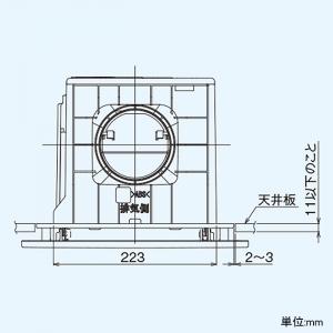 日本キヤリア(東芝) ダクト用換気扇 ルーバーセットタイプ 低 日本キヤリア(東芝) ダクト用換気扇 ルーバーセットタイプ 低