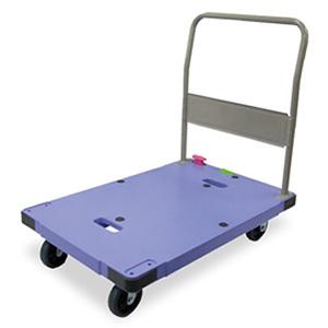 テラモト 台車Ⅱ 大サイズ 折りたたみ式ハンドル 積載荷重300kg フットブレーキ付 OT-561-140-0