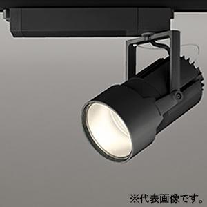 オーデリック LEDスポットライト 高天井用 電球色 非調光タイプ ワイド配光 電源装置付属 レール取付専用 マットブラック XS414008