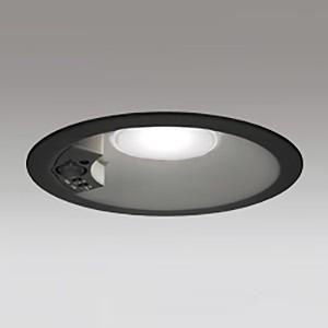 オーデリック LEDベースダウンライト 防雨型 軒下取付専用 浅型タイプ 高気密SB形 埋込穴φ150 白熱灯100W相当 電球色 人感センサ付 ブラック OD361208