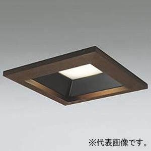 オーデリック LEDベースダウンライト 角型 電球色 LC調光 拡散配光 埋込穴□150 木枠(民芸塗) OD261708R
