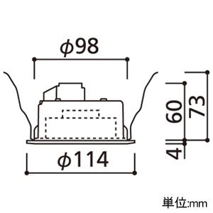 ODELIC OD361204 4個セット Bluetooth調光調色点灯確認済 ODELIC（オーデリック） LEDダウンライト 口金GX53-1 Bluetooth(R)調光