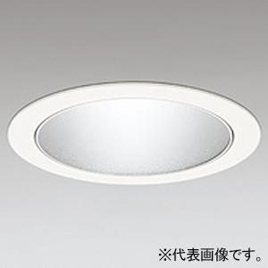 オーデリック LEDベースダウンライト 電球色 3000K 埋込穴φ100 配光角53° 銀色コーンタイプ 電源装置別売 オフホワイト XD702111