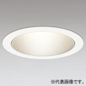 オーデリック LEDベースダウンライト 電球色 2700K 埋込穴φ100 配光角53° 銀色コーンタイプ 電源装置別売 オフホワイト XD702112H