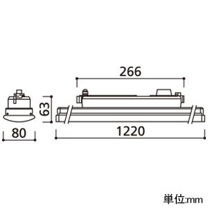 期間限定値下げ オーデリック LEDベースライト R15 クラス2 レール取付型 40形 昼白色 ブラックプラグ XL451016RH